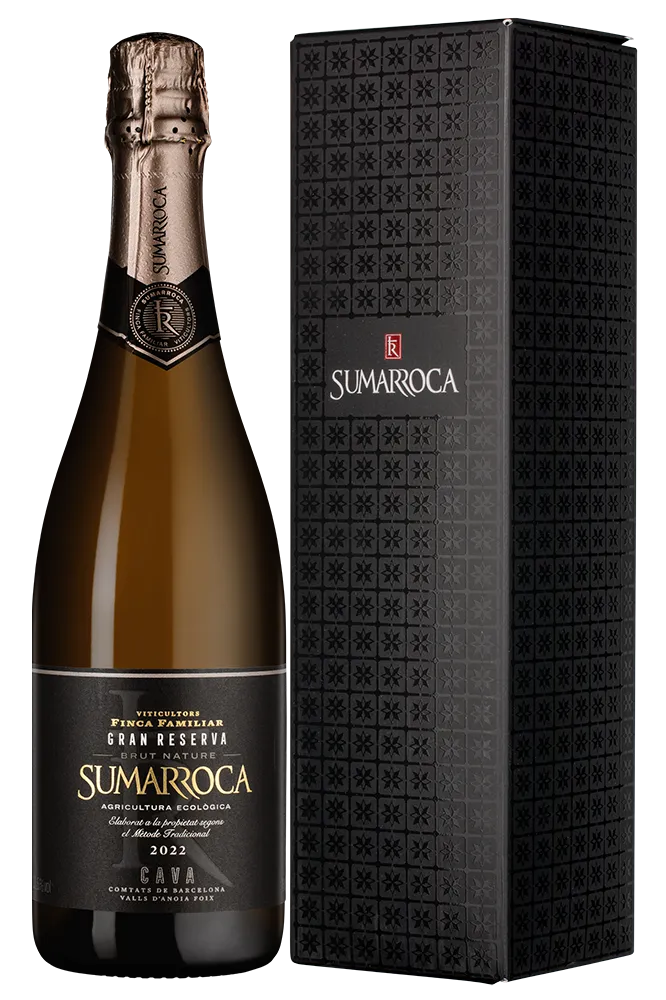 Игристое вино Cava Sumarroca Brut Nature Gran Reserva gift box  2022  750 мл