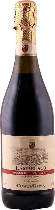 Игристое вино Corte Rosa Lambrusco Rosso Amabile Dell'Emilia IGT  750 мл