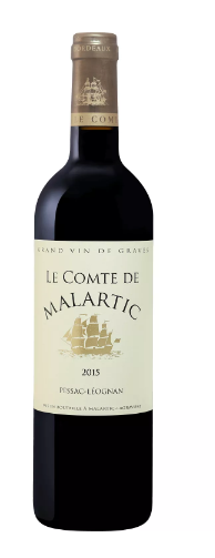 Вино Chateau Malartic Lagraviere Le Comte de Malartic Pessac-Leognan AOC  Шато Малартик Лагравьер Ле Комт де Малартик Пессак-Леоньян 2015 750 мл