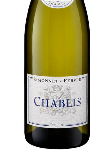 Вино Simonnet-Febvre Chablis Симонне-Февр Шабли 2018 750мл
