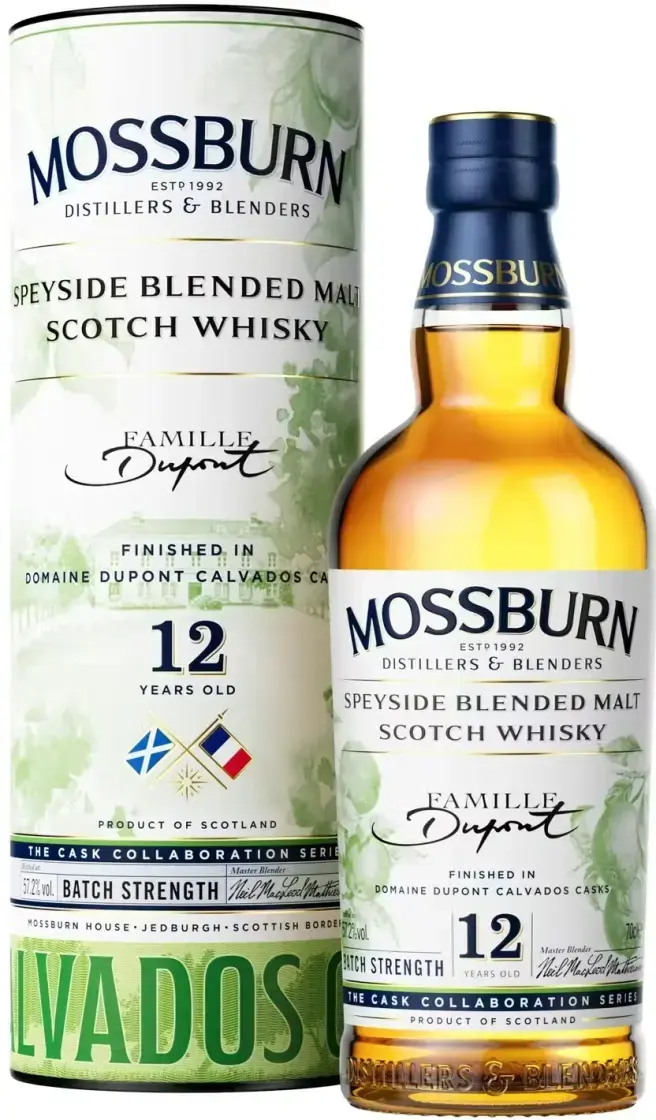 Виски Mossburn Dupont Calvados Cask Finish 12 Year Old gift box  700 мл