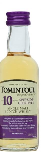 Виски Tomintoul Speyside Glenlivet 10 yo  350 мл