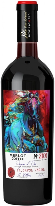 Вино Crin d'Or Merlot Coffee  Pays d'Oc IGP  2021  750 мл