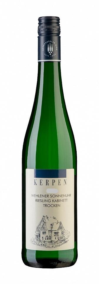Вино Weingut Kerpen, Kerpen,Wehlener Sonnenuhr Riesling Kabinett Trocken, Pradikatswein Mosel, 2018/Вино Вайнгут Керпен, Веленер Зонненур Рислинг Кабинет трокен, Предикатсвайн Мозель, 2018, 0,75
