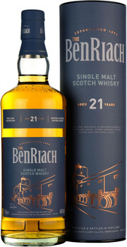 Виски  Benriach 21 Years Old  in tube 700 мл