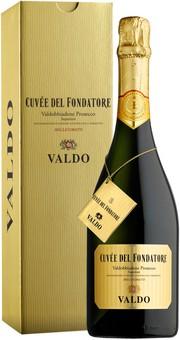 Игристое вино Valdo Cuvee del Fondatore  Prosecco di Valdobbiadene DOCG  gift box  2014 750 мл