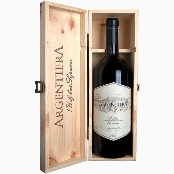 Вино  Argentiera  Bolgheri Superiore DOC Арджентьера в деревянном футляре 2017 3000 мл