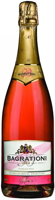Игристое вино Bagrationi  Rose   Semi-sweet   Багратиони Розе  Полусладкое 750 мл