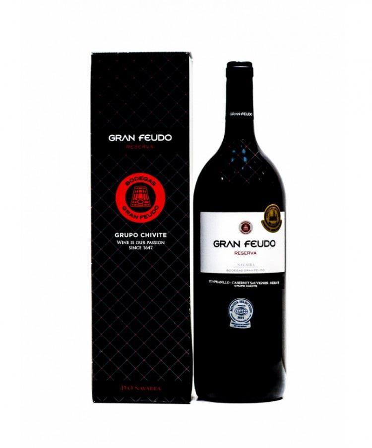 Вино  Gran Feudo  Crianza  Navarra DO gift in box Гран Феудо Крианса  в подарочной упаковке 2013  750 мл
