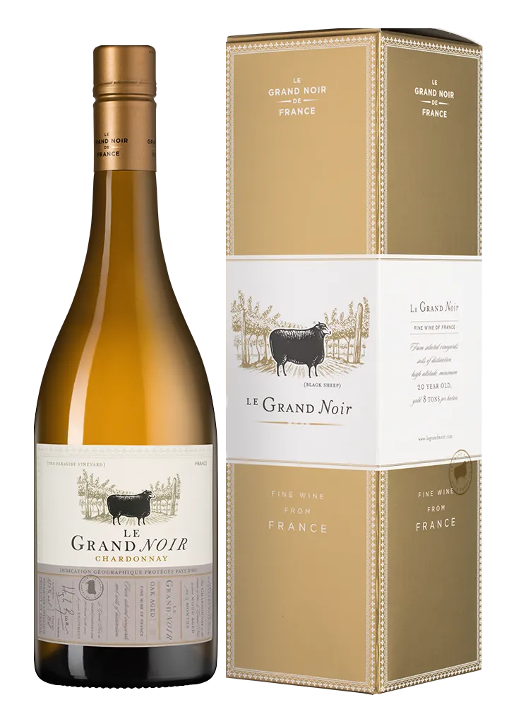 Вино Le Grand Noir Winemaker’s Selection Chardonnay gift box 2024  750 мл