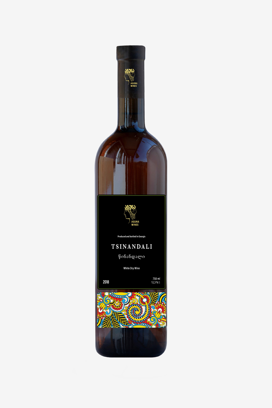 Вино Aguna Tsinandali white dry  750 мл