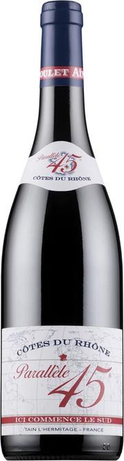 Вино Paul Jaboulet Aine Parallele 45 Rouge  Cotes du Rhone Параллель 45  Руж 2017  750 мл