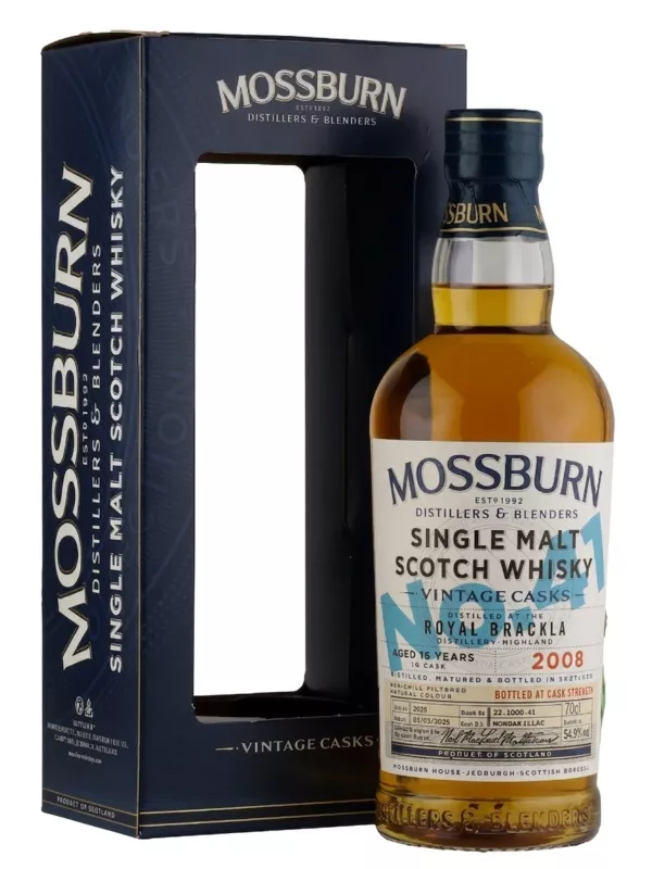 Виски Mossburn Vintage Casks No.41 Royal Brackla gift box 2008 700 мл
