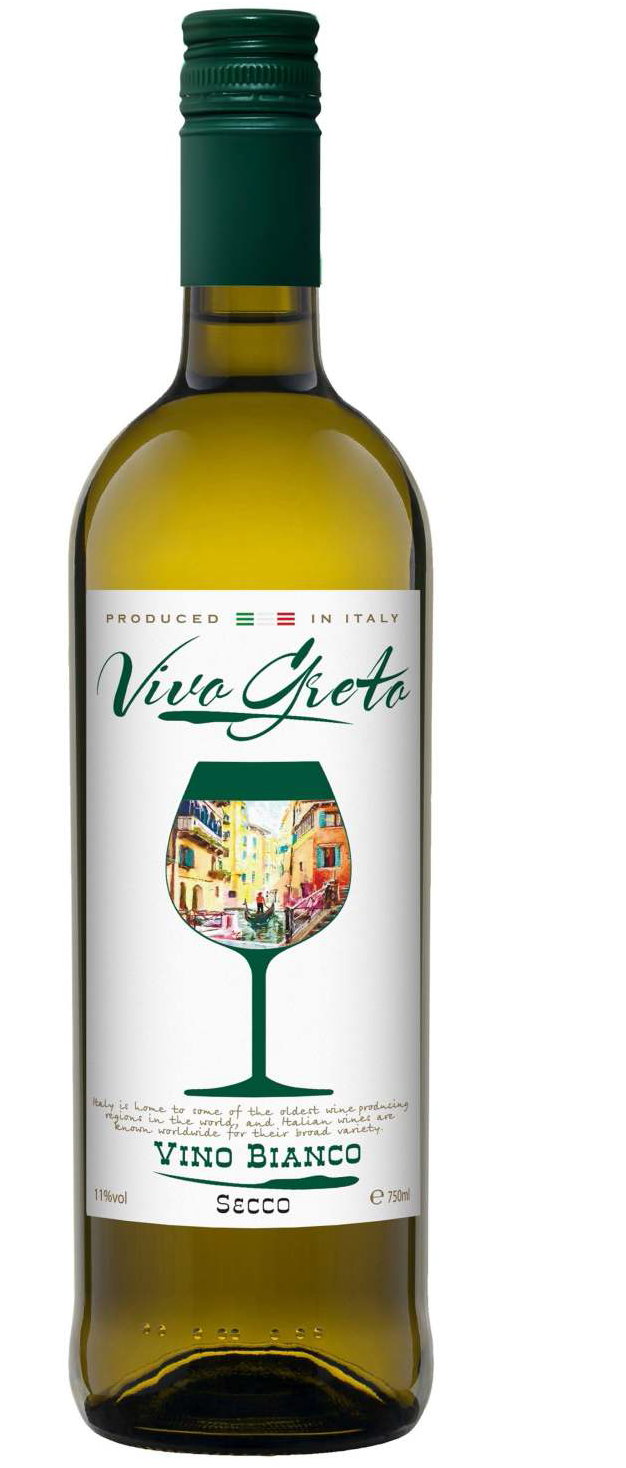 Вино Vivo Greto Cantina VR  Виво Грето Кантина ВР белое сухое 750 мл