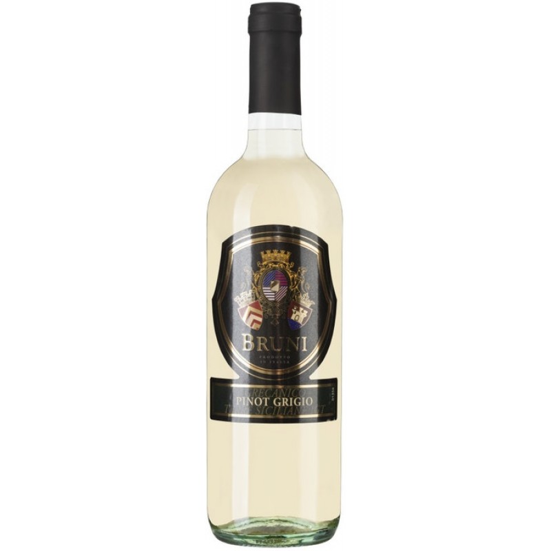 Вино  Bruni Grecanico-Pinot Grigio Terre Siciliane  Бруни Греканико Пино Гриджо  2019 750 мл
