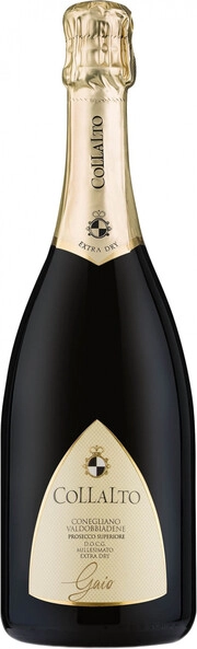 Игристое вино Collalto  Gaio Conegliano Valdobbiadene Prosecco Superiore DOCG Extra Dry Millesimato   2022  750 мл  11,5  %
