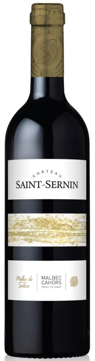 Вино  Chateau Saint-Sernin Cahors Malbec de Silice  Шато Сен-Сернен Каор Мальбек де Силис 2016 750 мл