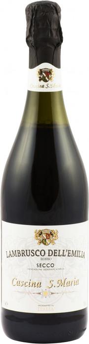 Игристое вино Cascina S. Maria Rosso Secco Lambrusco dell’Emilia IGT  750 мл