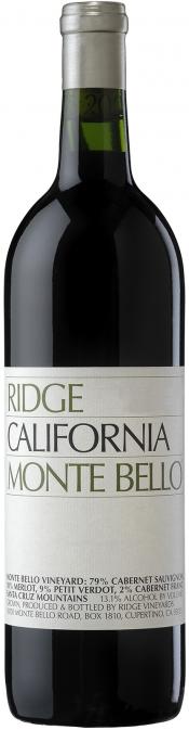 Вино Ridge Vineyards Monte Bello Ридж Виньярдс Монте Белло 1999 750 мл