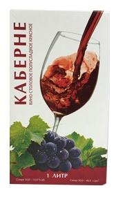 Вино столовое "Каберне" красное п/сладкое Tetra-pak 1л