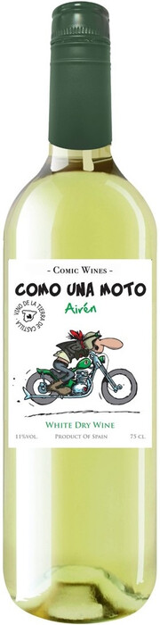 Вино Como Una Moto  Airen Dry   2020 750 мл