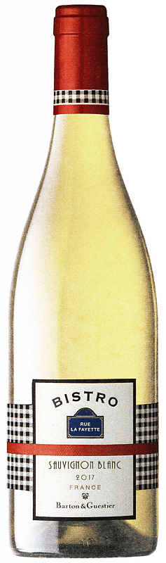 Вино Barton & Guestier  Bistro Rue La Fayette Sauvignon Blanc Cotes De Gascogne Бартон & Гестье  Бистро Рю Ла Файетт Совиньон Блан    750 мл