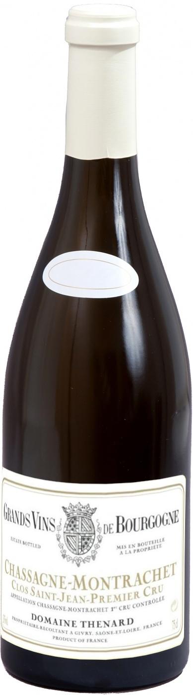 Вино Domaine Baron Thenard  Chassagne-Montrachet Premier Cru  Clos Saint-Jean  AOC  2015  750 мл