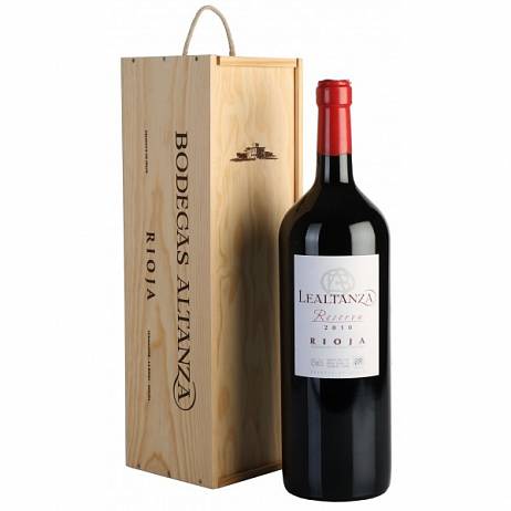 Вино Bodegas Altanza Lealtanza Reserva Rioja DOC gift box 2014 3000 мл