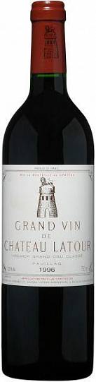 Вино Chateau Latour  Pauillac AOC 1-er Grand Cru Classe  1996 750 мл