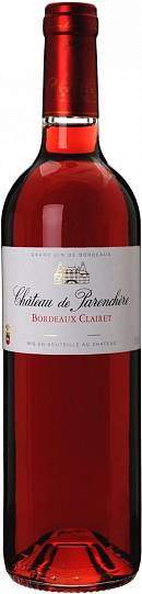 Вино Chateau de Parenchere Rose Bordeaux Clairet AOC  2017 750 мл