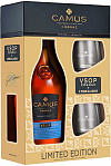 Коньяк Camus VSOP Камю ВСОП Элеганс подарочная упаковка + 2 стакана 700 мл