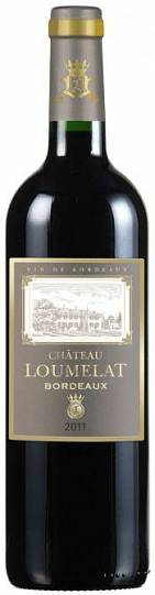 Вино Шато Лумля красное, Chateau Loumelat Rouge, Bordeaux AOC, 2015 75