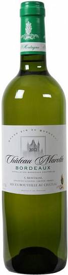 Вино Chateau Marotte Bordeaux AOC white  2017 750 мл