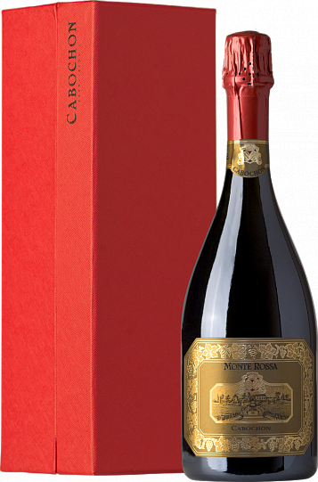Игристое вино Monte Rossa  "Cabochon" Brut   2016 gift box  750 мл