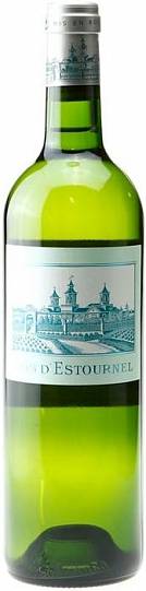 Вино Chateau Cos d'Estournel Blanc Bordeaux AOC  2015 750 мл 13%