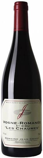 Вино Domaine Jean Grivot  Vosne-Romanee 1er Cru AOC  Les Chaumes  2020 750 мл