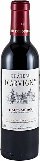 Вино Chateau D’Arvigny Haut-Medoc AOC Cru Bourgeois  2013 375 мл