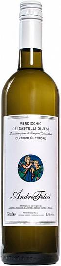 Вино Andrea Felici, Verdicchio dei Castelli di Jesi Classico Superiore DOC white  2018