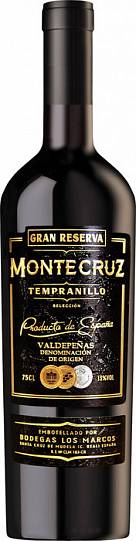 Вино Montecruz Gran Reserva  Valdepenas DO  Монтекрус Гран Ресерва