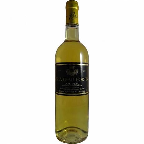 Вино Chateau Fortin  Loupiac AOC white sweet 2014  750 
