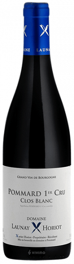 Вино Domaine Launay Horiot Pommard 1er Cru Clos Blanc  2018 750 мл 13%
