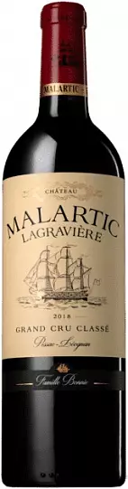 Вино  Château Malartic-Lagravière AOC Pessac-Léognan Grand Cru Classe 2018 750 ml