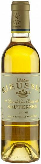Вино Chateau Rieussec  Sauternes AOC 1-er Grand Cru Classe  1982 750 мл