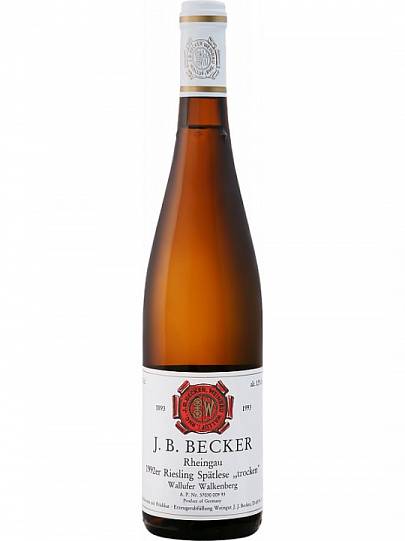 Вино  J.B. Becker  Riesling Wallufer Walkenberg Spatlese Trocken Alte Reben Rheingau  
