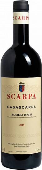 Вино Scarpa Casa Scarpa Barbera d'Asti 2019 1500 мл 13,5%
