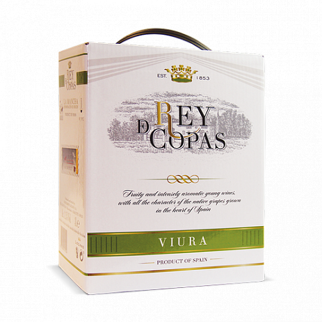 ВИНО  REY DE COPAS VIURA   bag-in-box  3000 мл