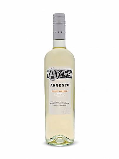 Вино Argento Pinot Grigio white dry  2021 750 мл