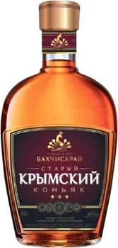 Коньяк Бахчисарай  Старый Крымский  трехлетний 500 мл  40%