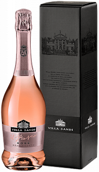Вино игристое Villa Sandi Il Fresco  Rose Brut  gift box 2019 750 мл