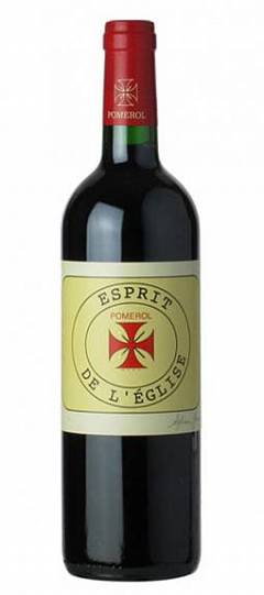 Вино Esprit de l'Eglise  AOC Pomerol Эсприт де ла Эглиз 2011  750 мл
